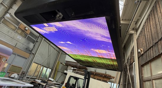 Das moersphone 55 in der Kranhalle wird gezeigt