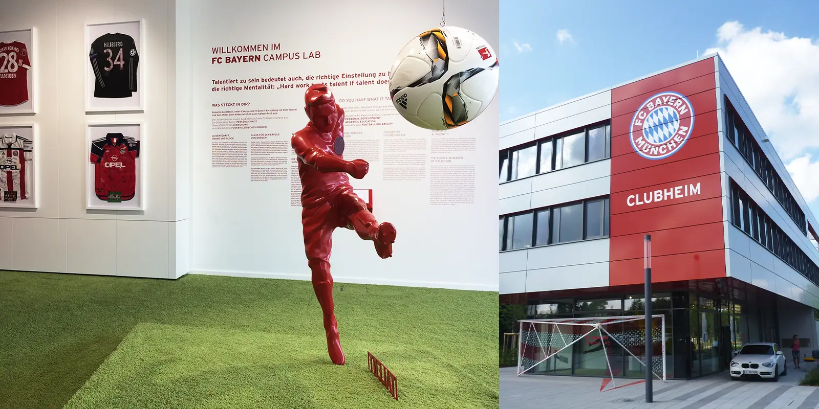 FC Bayern München Ausstellung im Nachwuchszentrum – Ausstellungsbau Bild 1