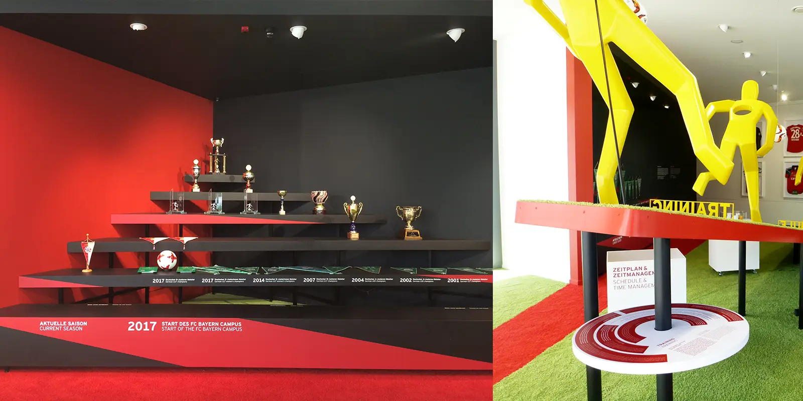 FC Bayern München Ausstellung im Nachwuchszentrum – Ausstellungsbau Bild 2